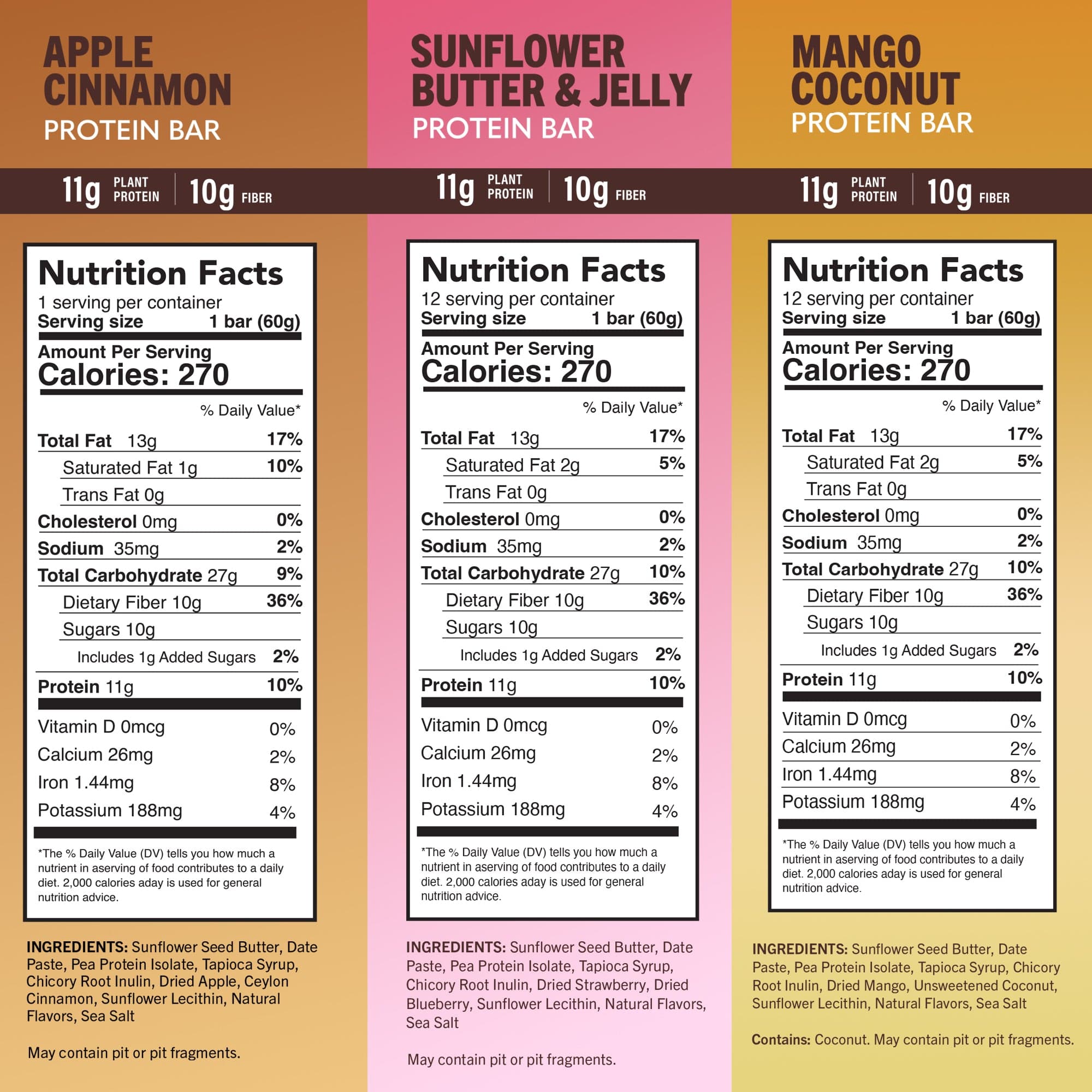 amrita-health-foods High Protein Bars Variety Pack