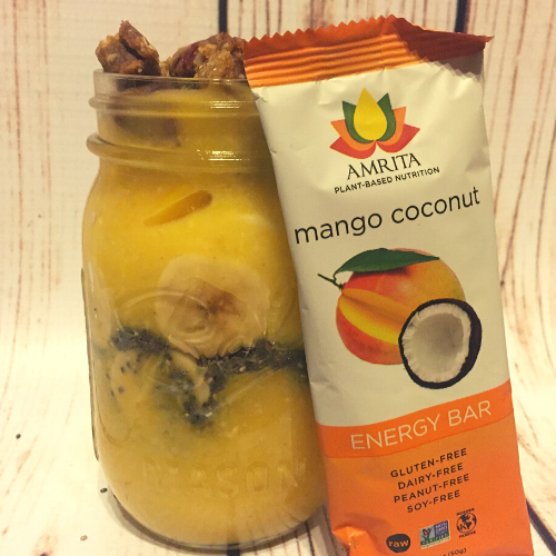 gluten-free vegan mango coconut smoothie