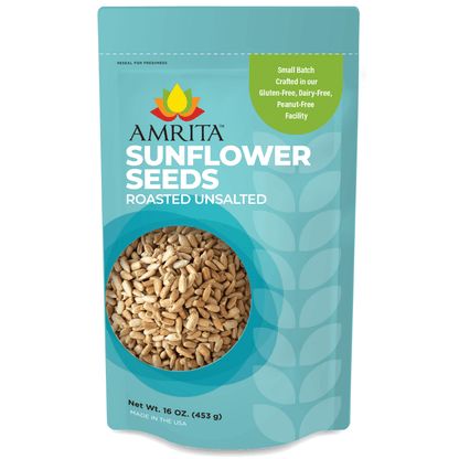 Amrita Health Foods 1 Lb. Sunflower Seeds - Roasted & Unsalted