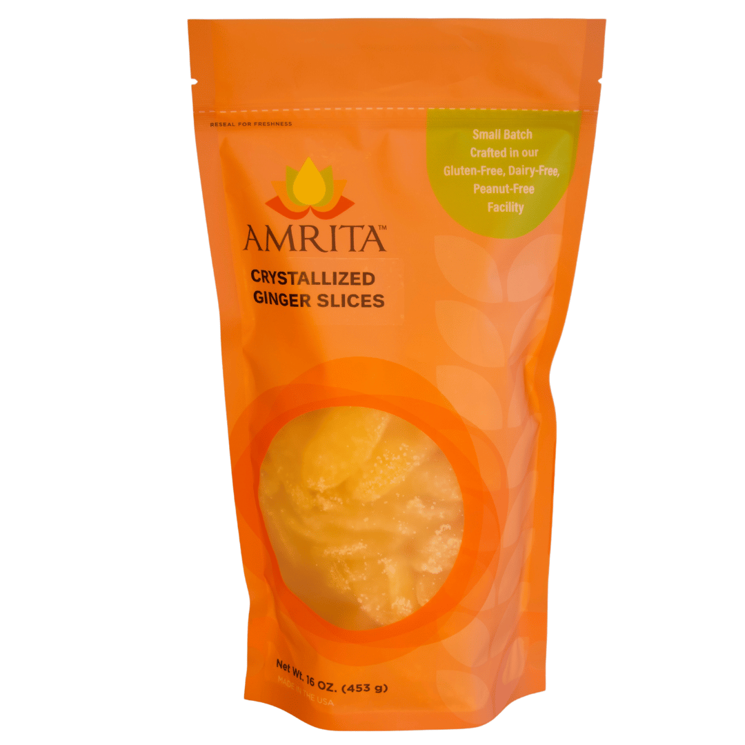 Amrita Health Foods 1lb Crystalized Ginger Slices