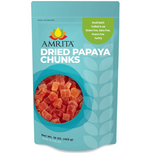 Amrita Health Foods 1lb Dried Papaya Chunks