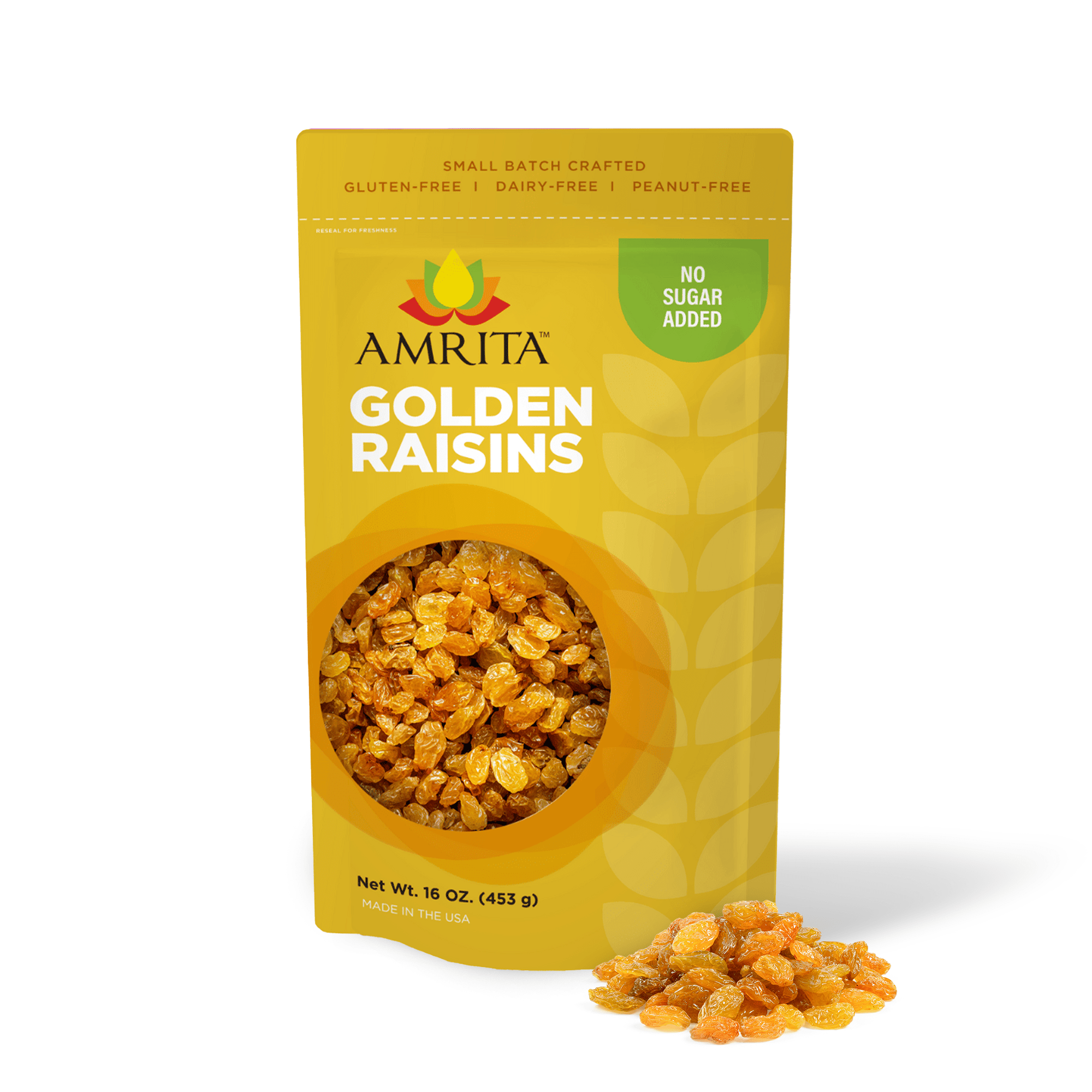 Amrita Health Foods 1lb Golden Raisins