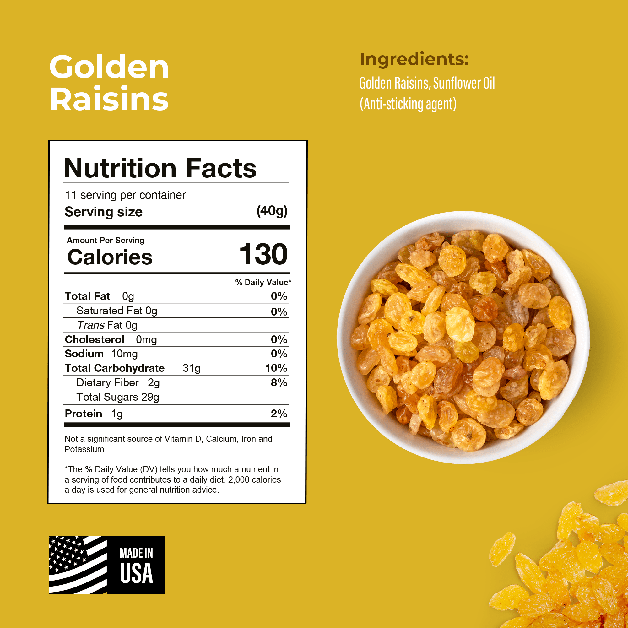 Golden Rasinis Golden Raisins