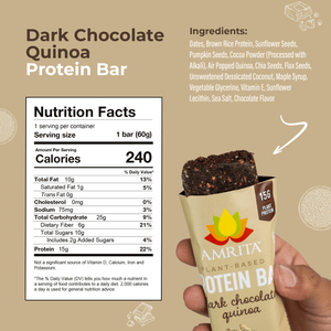 amrita-health-foods Dark Chocolate Quinoa High Protein Bars