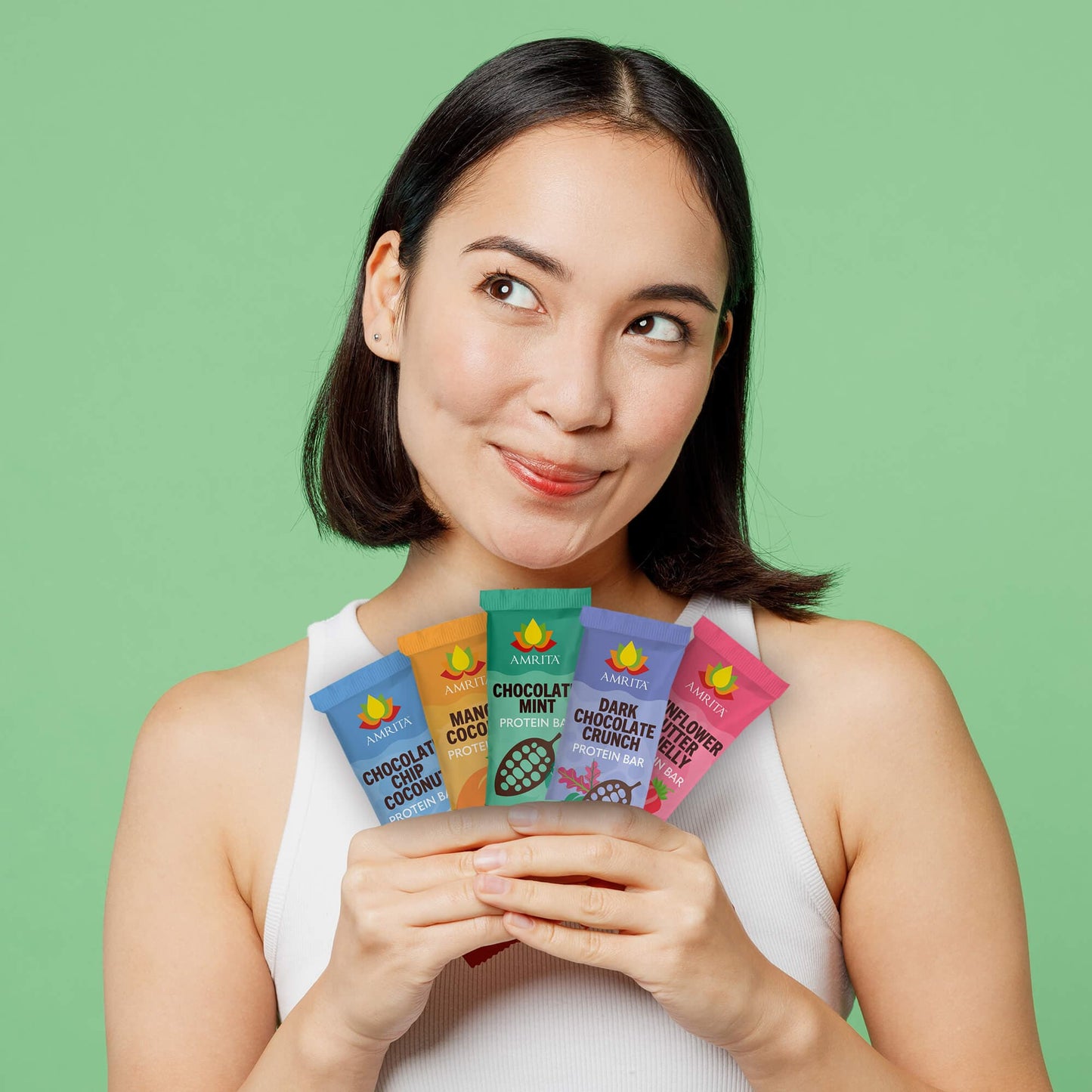 amrita-health-foods protein bars 12 Bars Chocolate Mint