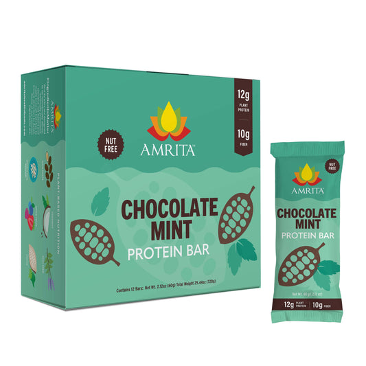 amrita-health-foods protein bars 12 Bars Chocolate Mint