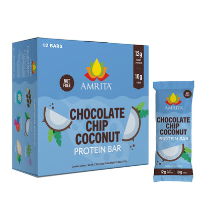 amrita-health-foods protein bars Chocolate Chip Coconut