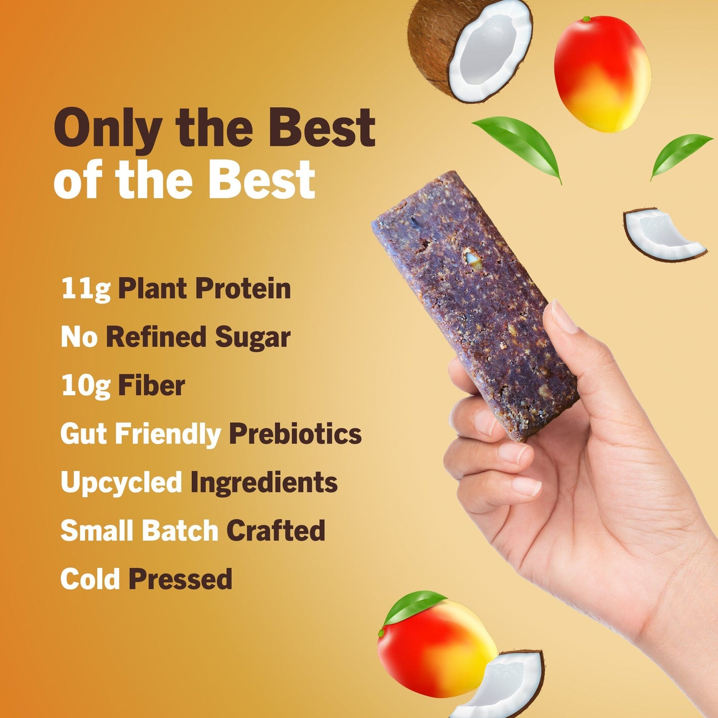 amrita-health-foods protein bars Mango Coconut
