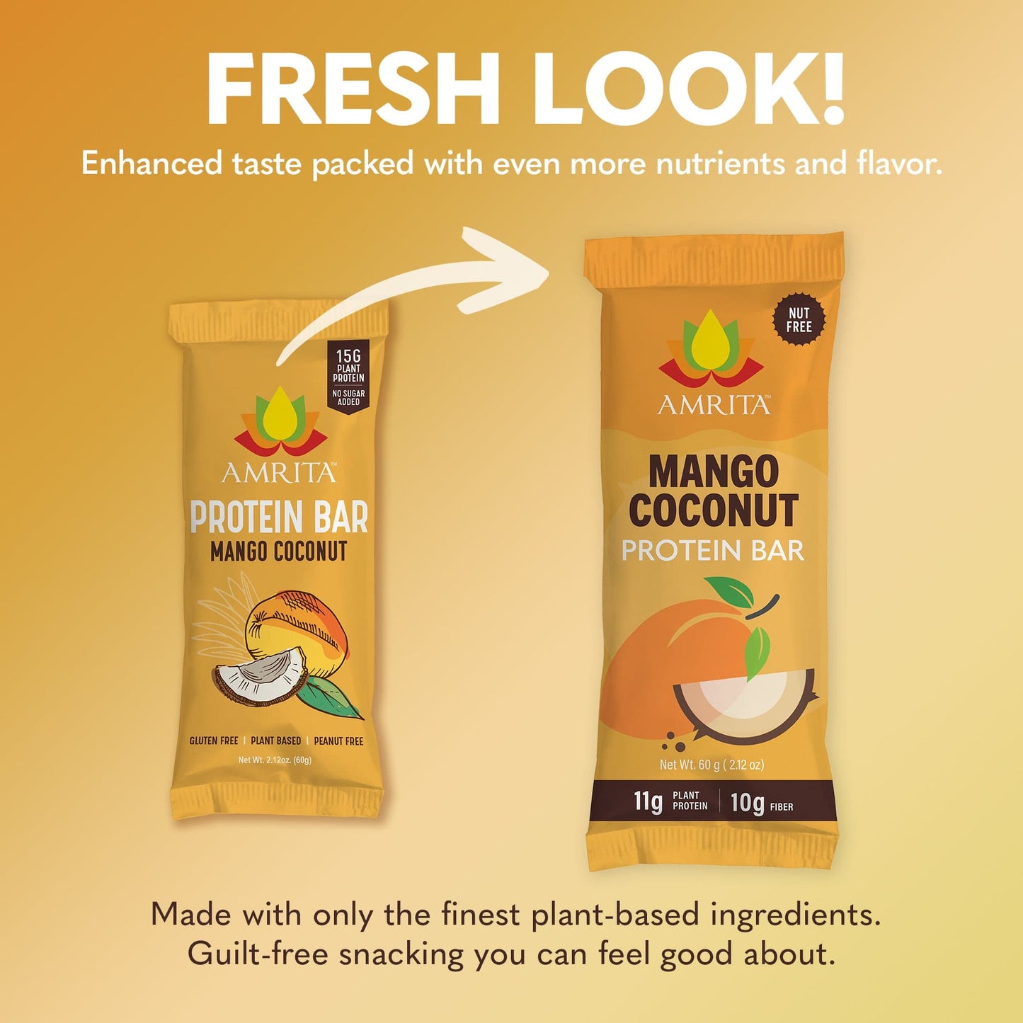 amrita-health-foods protein bars Mango Coconut