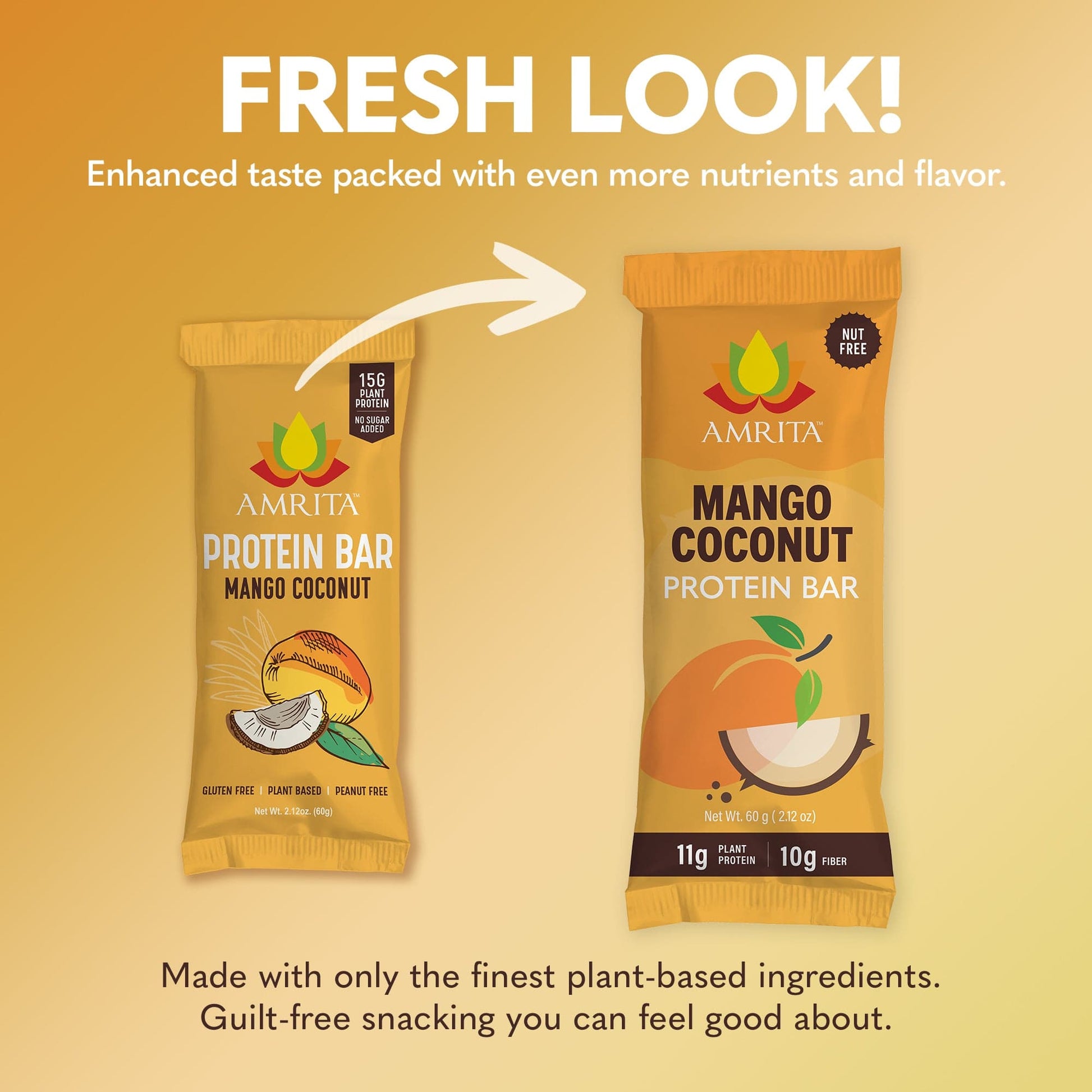 amrita-health-foods protein bars Mango Coconut