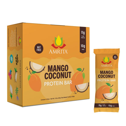 amrita-health-foods protein bars Mango Coconut