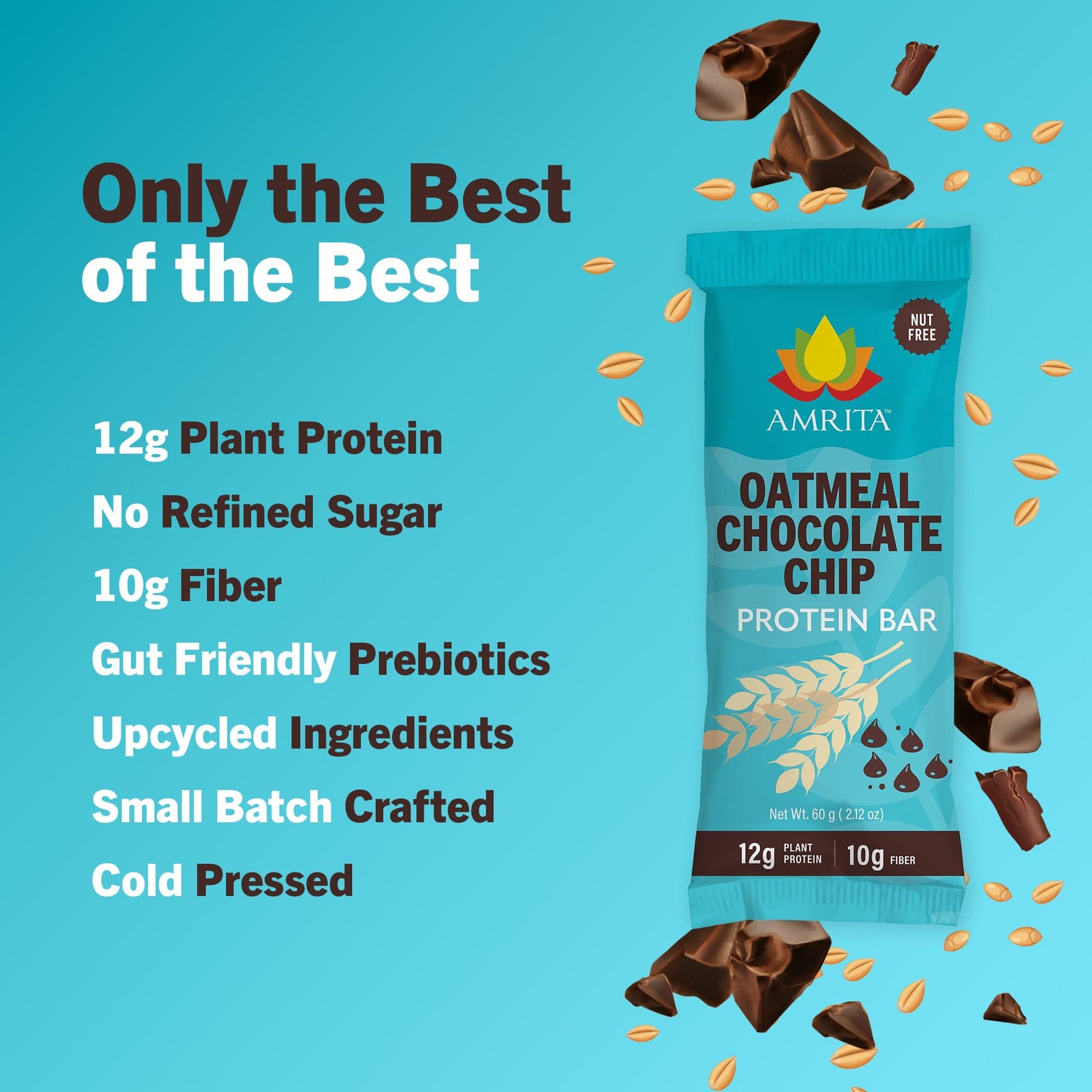 amrita-health-foods protein bars Oatmeal Chocolate Chip