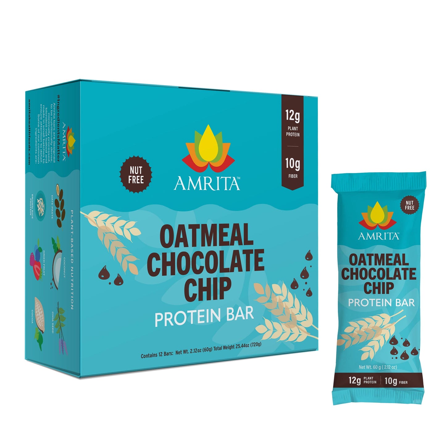 amrita-health-foods protein bars Oatmeal Chocolate Chip